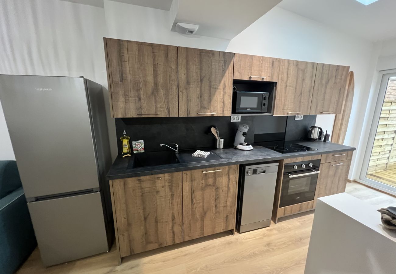 Appartement à Boulogne-sur-Mer - Sous la mer : 4-6 pers, terrasse, spa